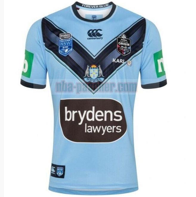 Maillot de foot rugby NSW Blues 2020 Homme Domicile