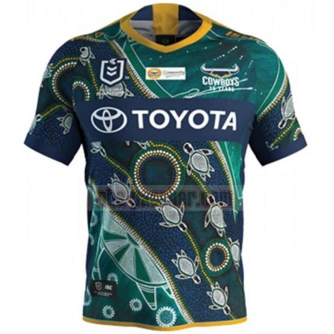 Maillot de foot rugby North Queensland Cowboys 2020 Homme Indigenous