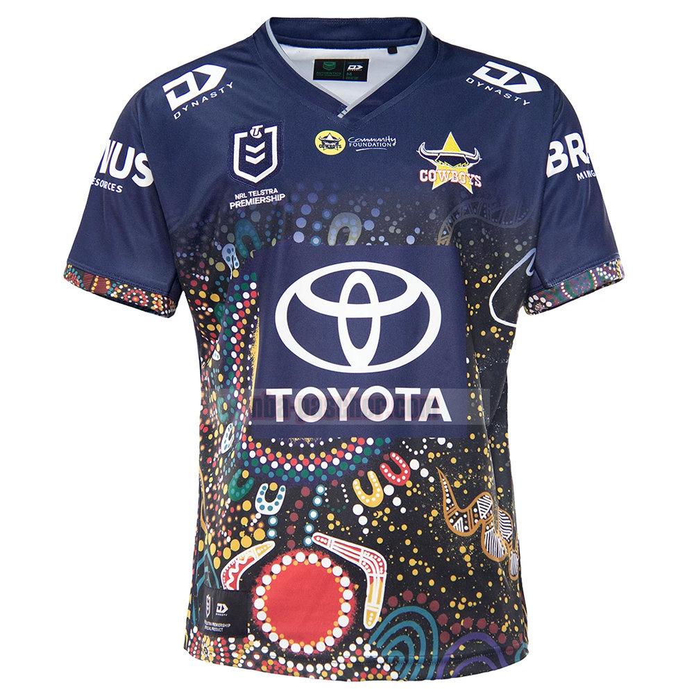 Maillot de foot rugby North Queensland Cowboys 2021 Homme Indigenous