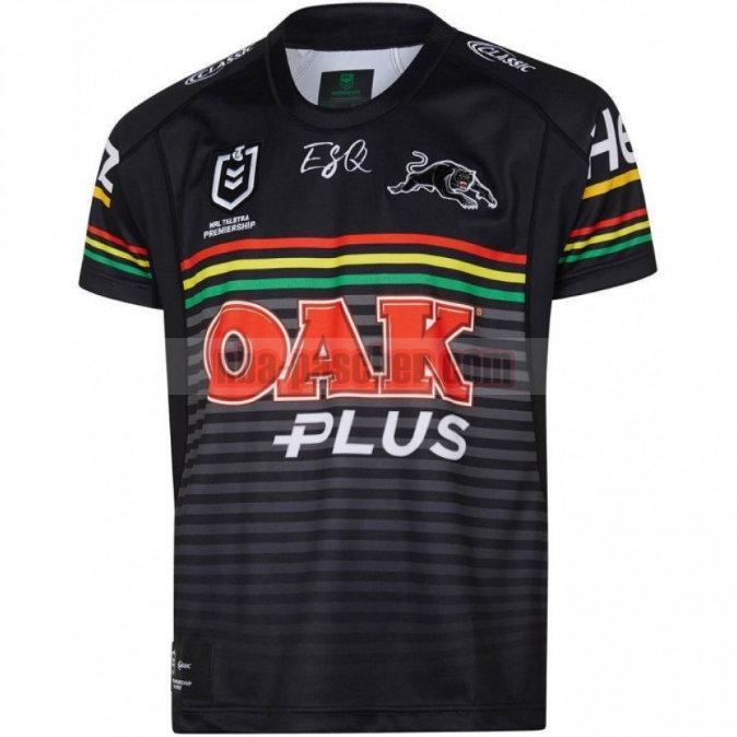 Maillot de foot rugby Penrith Panthers 2019 Homme Domicile