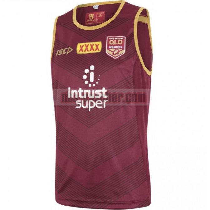 Maillot de foot rugby Queensland Maroons 2018 Homme Formazione