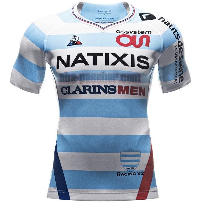 Maillot de foot rugby Racing 92 2018-19 Homme Domicile