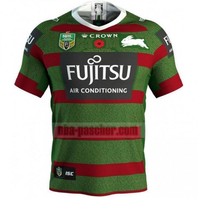 Maillot de foot rugby South Sydney Rabbitohs 2018 Homme Commemorative