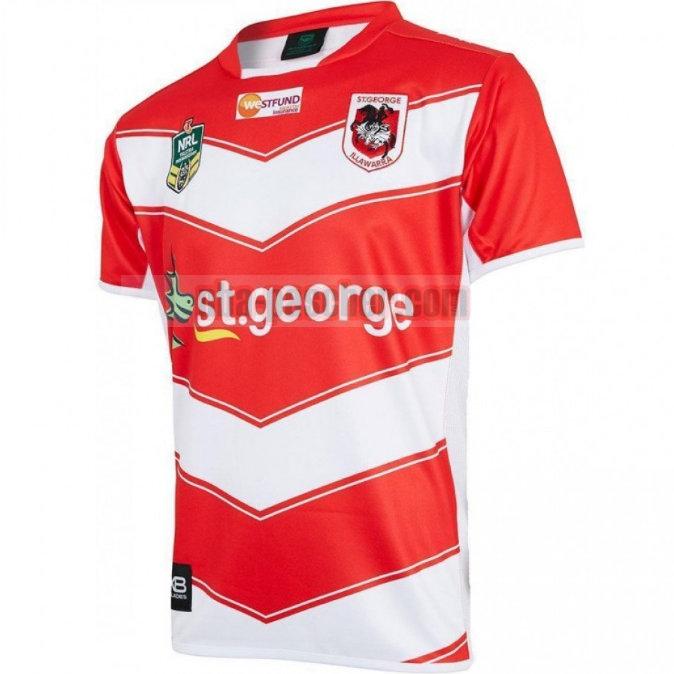 Maillot de foot rugby St George Illawarra Dragons 2018 Homme Exterieur
