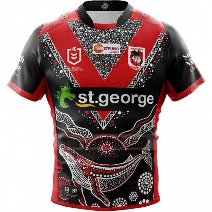 Maillot de foot rugby St George Illawarra Dragons 2019 Homme Indigenous