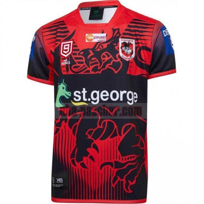 Maillot de foot rugby St George Illawarra Dragons 2020 Homme Nines