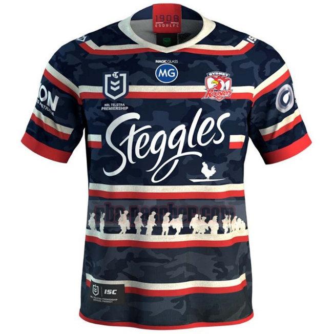 Maillot de foot rugby Sydney Roosters 2019 Homme Anzac