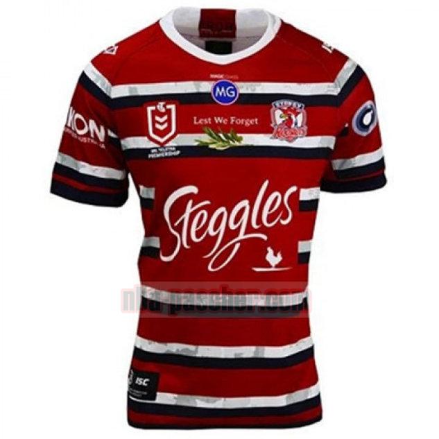 Maillot de foot rugby Sydney Roosters 2020 Homme Anzac