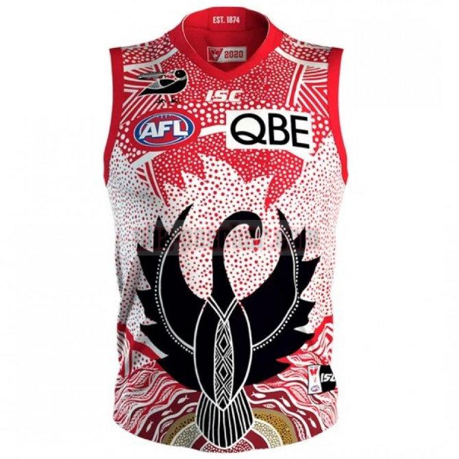 Maillot de foot rugby Sydney Swans 2020 Homme Indigenous