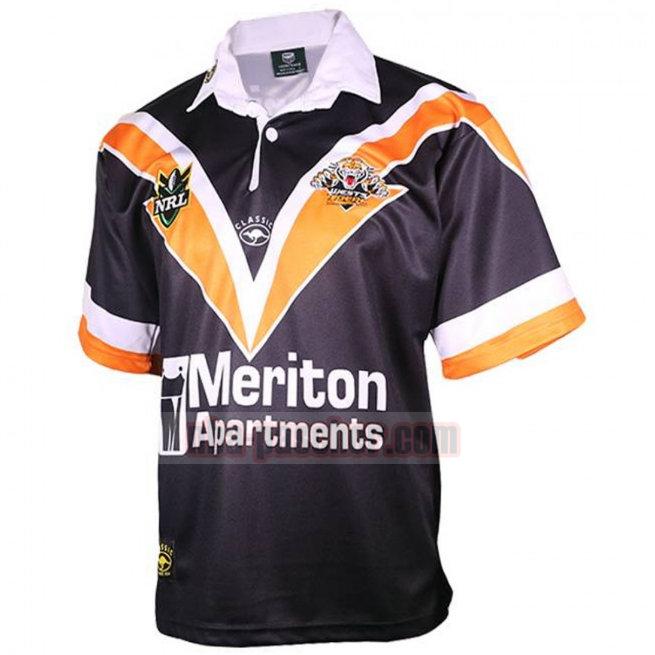 Maillot de foot rugby Wests Tigers 1998 Homme Domicile