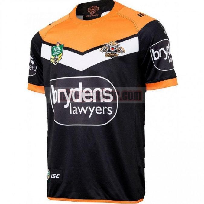 Maillot de foot rugby Wests Tigers 2018 Homme Domicile