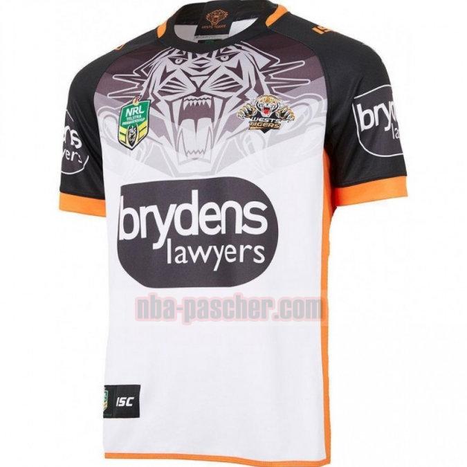 Maillot de foot rugby Wests Tigers 2018 Homme Exterieur