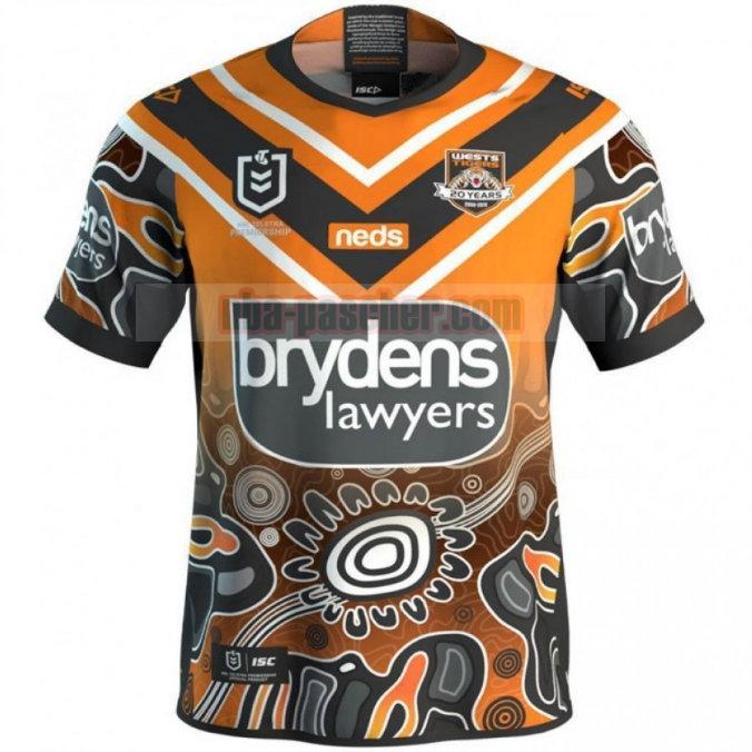 Maillot de foot rugby Wests Tigers 2019 Homme Indigenous
