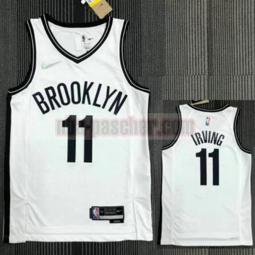 Maillot pas cher Brooklyn Nets Homme IRVING 11 21-22 75e anniversaire blanche