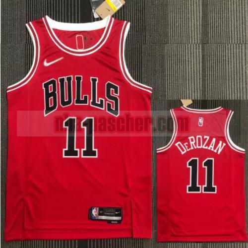 Maillot pas cher Chicago Bulls Homme DEROZAN 11 21-22 75e anniversaire rouge