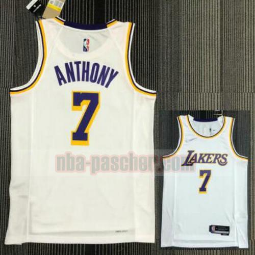 Maillot pas cher Los Angeles Lakers Homme ANTHONY 7 21-22 75e anniversaire blanche