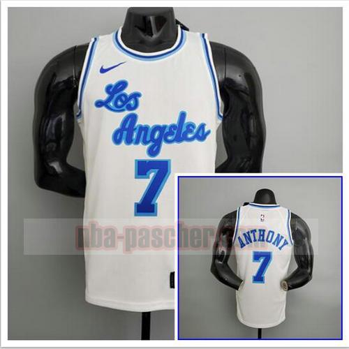 Maillot pas cher Los Angeles Lakers Homme Anthony 7 NBA blanche