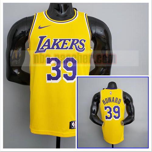 Maillot pas cher Los Angeles Lakers Homme Howard 39 NBA Jaune
