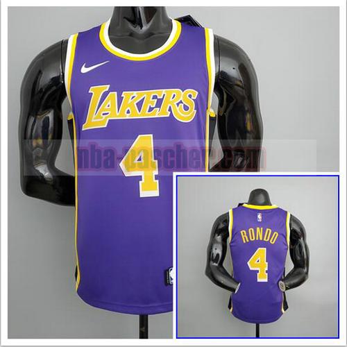 Maillot pas cher Los Angeles Lakers Homme Rondo 4 NBA Alto