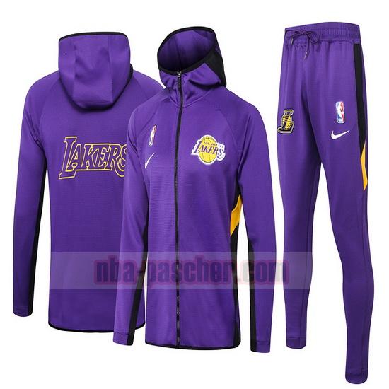 Survetement Los Angeles Lakers Homme Nike nba Showtime Violet