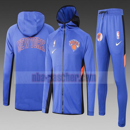 Survetement New York Knicks Homme Nike nba Showtime Bleu