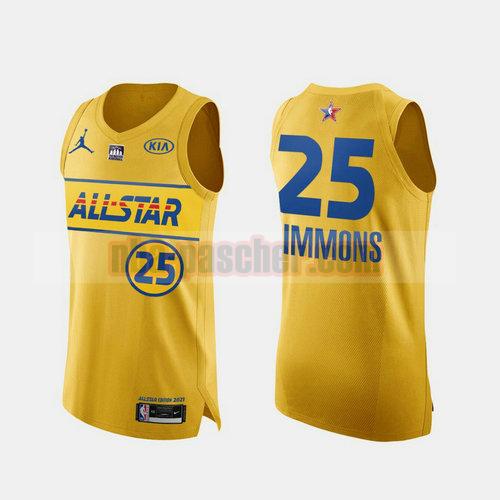 maillot All Star Homme Ben Simmons 25 2021 Jaune
