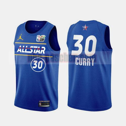 maillot All Star Homme Stephen Curry 30 2021 bleu