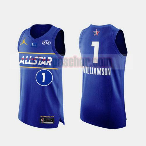 maillot All Star Homme Zion Williamson 1 2021 bleu