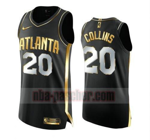 maillot Atlanta Hawks homme John Collins 20 2020-21 Golden Edition Swingman noir