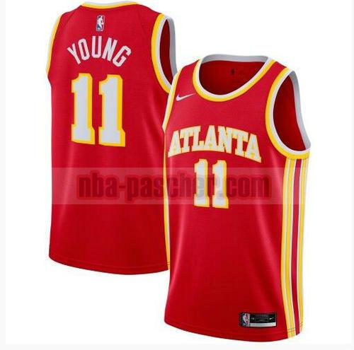 maillot Atlanta Hawks homme Trae Young 11 2020-21 Icon Edition Swingman rouge