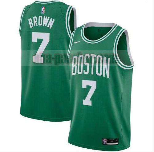 maillot Boston Celtics homme Jaylen Brown 7 2020-21 Icon Edition Swingman vert
