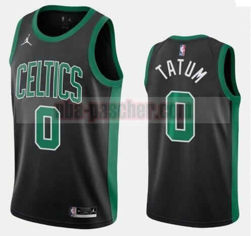 maillot Boston Celtics homme Jayson Tatum 0 2020-21 Statement Edition Swingman noir