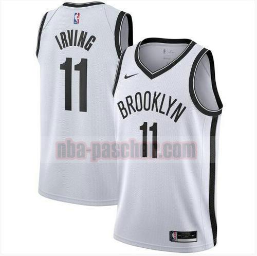 maillot Brooklyn Net homme Kyrie Irving 11 2020-21 Association Edition Swingman blanc