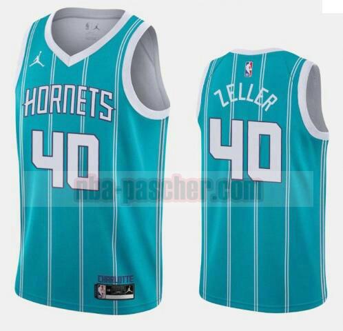 maillot Charlotte Hornets homme Cody Zeller 40 2020-21 Jordan Brand Icon Edition Swingman bleu