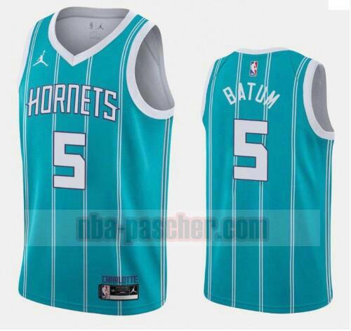 maillot Charlotte Hornets homme Nicolas Batum 5 2020-21 Jordan Brand Icon Edition Swingman bleu