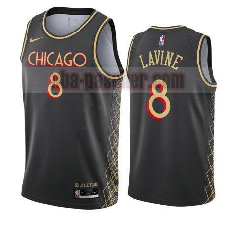 maillot Chicago Bulls homme Zach LaVine 8 2020-21 City Edition Swingman noir