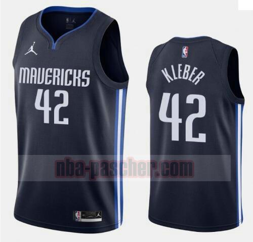 maillot Dallas Mavericks homme Maxi Kleber 42 2020-21 Statement Edition Swingman bleu marine