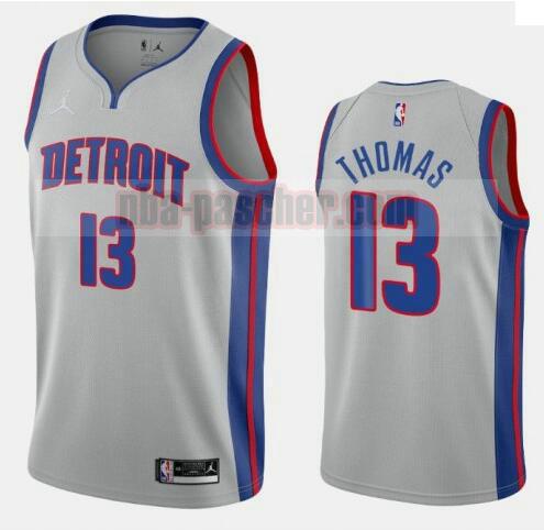 maillot Detroit Pistons homme Khyri Thomas 13 2020-21 Statement Edition Swingman grise