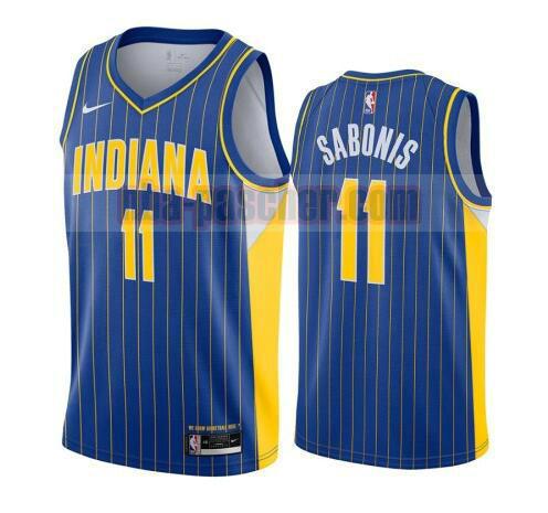maillot Indiana Pacers homme Domantas Sabonis 11 2020-21 City Edition Swingman bleu