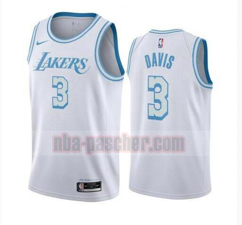 maillot Los Angeles Lakers homme Anthony Davis 3 2020-21 City Edition Swingman blanc
