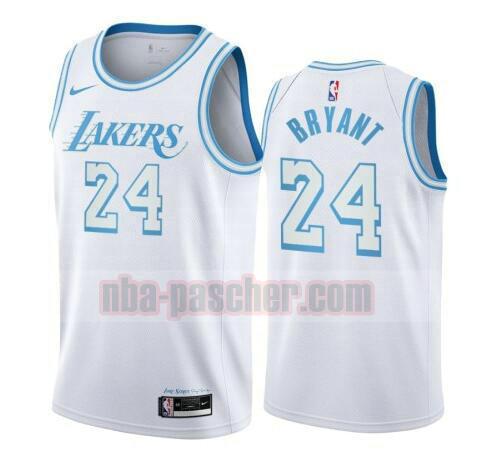 maillot Los Angeles Lakers homme Kobe Bryant 24 2020-21 City Edition Swingman blanc