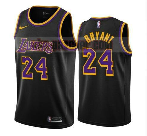 maillot Los Angeles Lakers homme Kobe Bryant 24 2020-21 Earned Edition Swingman noir
