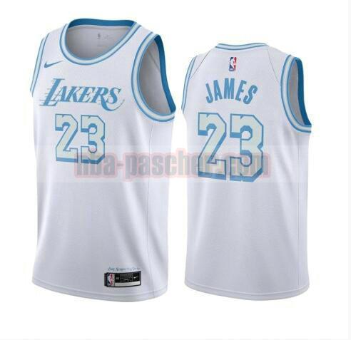 maillot Los Angeles Lakers homme LeBron James 23 2020-21 City Edition Swingman blanc