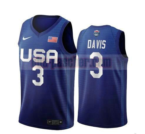 maillot USA 2020 homme Anthony Davis 3 USA Olimpicos 2020 bleu