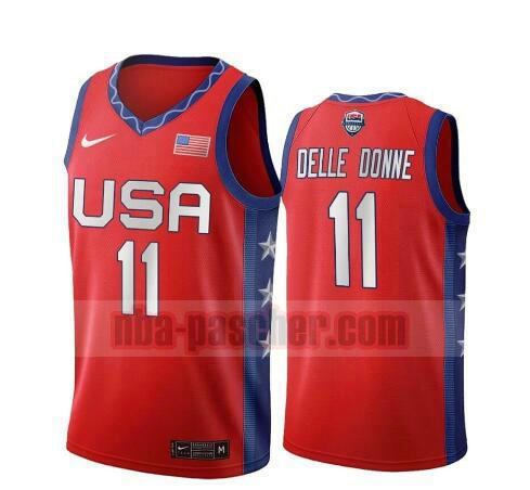 maillot USA 2020 homme Elena Delle Donne 11 USA Olimpicos 2020 rouge
