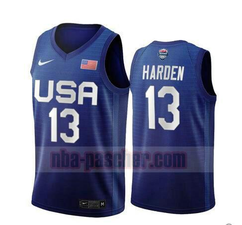 maillot USA 2020 homme James Harden 13 USA Olimpicos 2020 bleu