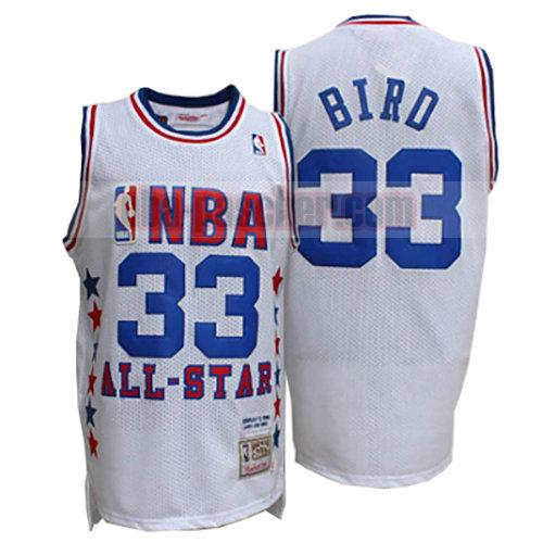 maillot all star 1990 homme Larry Bird 33 blanc