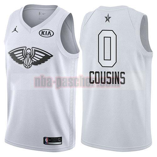 maillot all star 2018 homme Demarcus Cousins 0 blanc