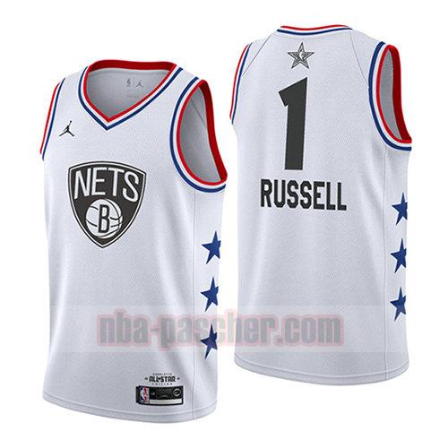 maillot all star 2019 homme Dangelo Russell 1 blanc