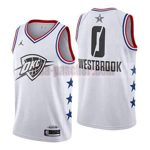 maillot all star 2019 homme Russell Westbrook 0 blanc